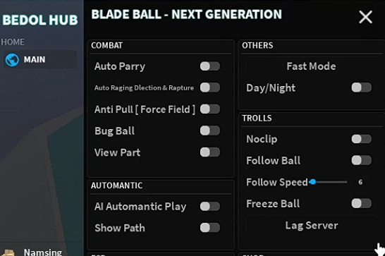 Bedol Hub : NEW Blade Ball SCRPTS HACK!