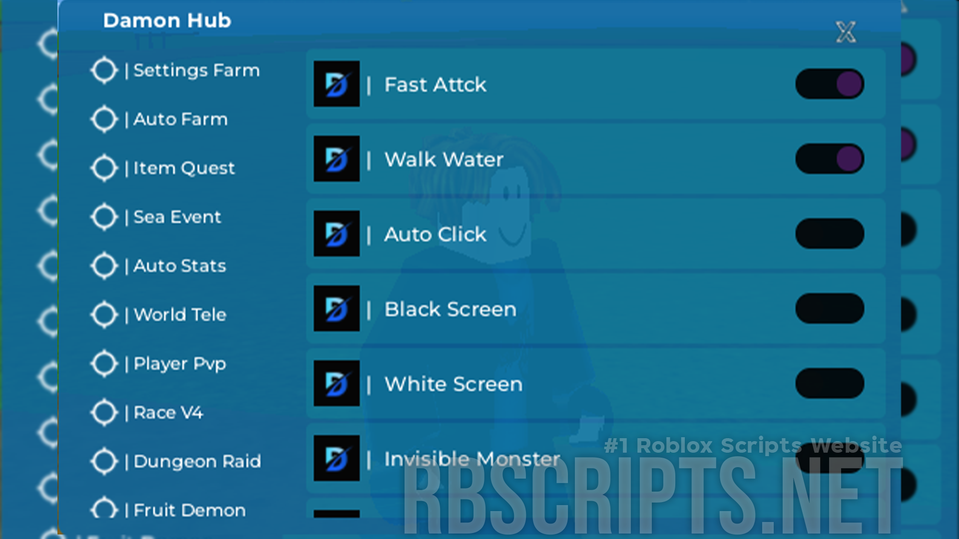 DAMON HUB – BLOX FRUITS SCRIPT : FASTEST AUTO FARM : AUTO RACE V4 : AUTO LEVIATHAN