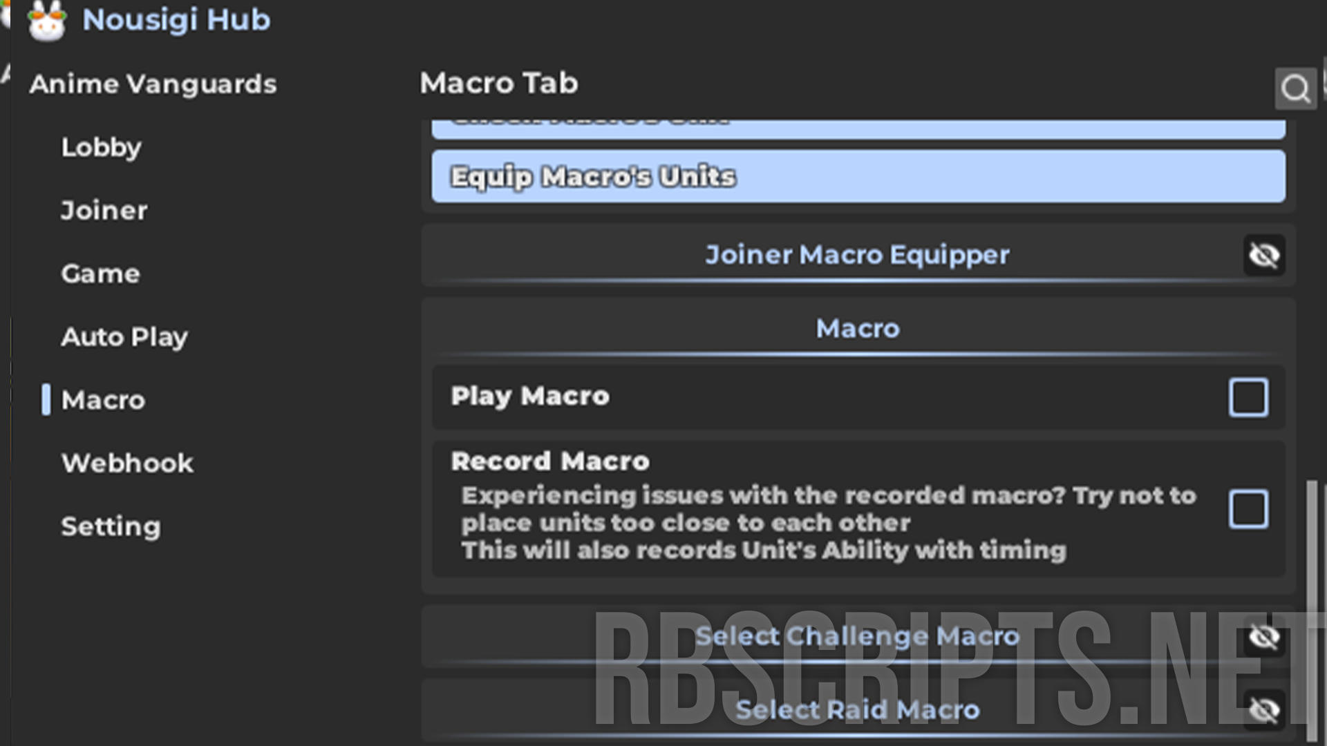 Nousigi Hub : NEW Anime vanguard SCRIPT HACK 2024 MACRO